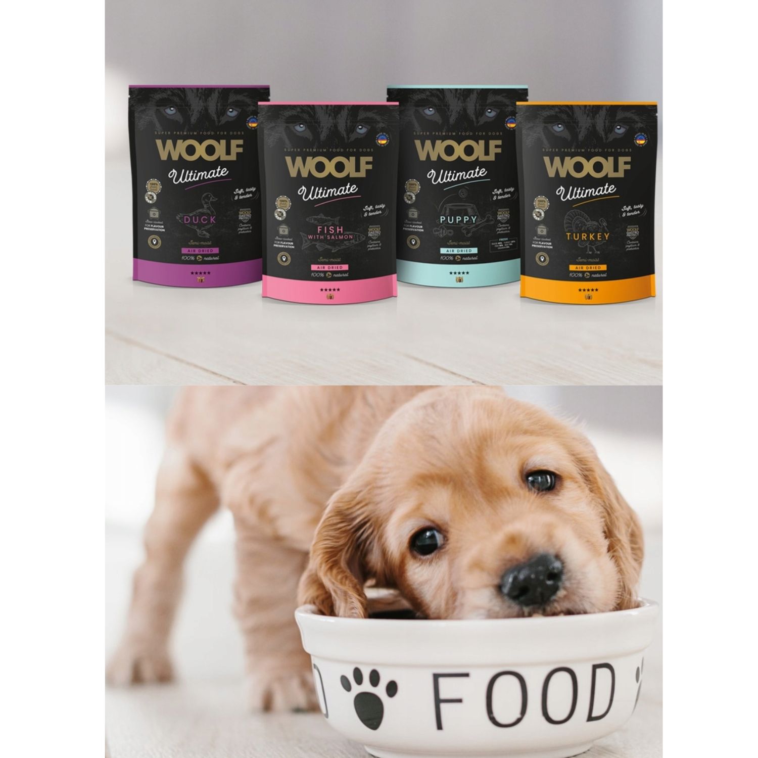Woolf Ultimate Soft Puppy - Kaczka dla Szczeniąt 1kg - obrazek 3