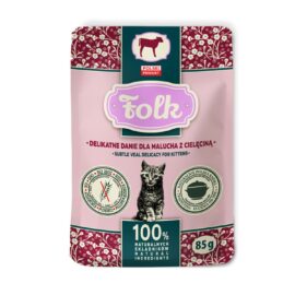 Folk Kitten dla Malucha z Cielęciną Saszetka 85g