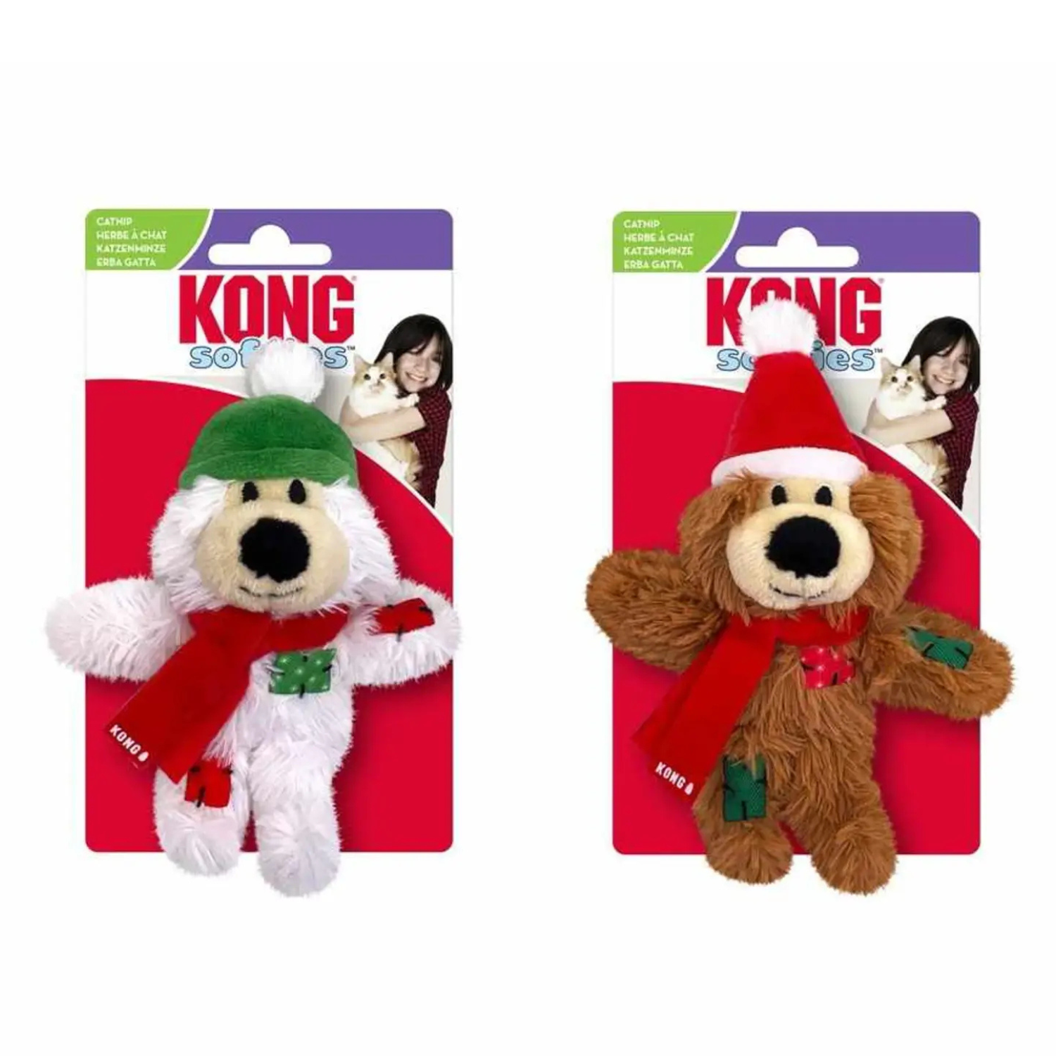 KONG Holiday Softies Bear Assorted 10cm - obrazek 4