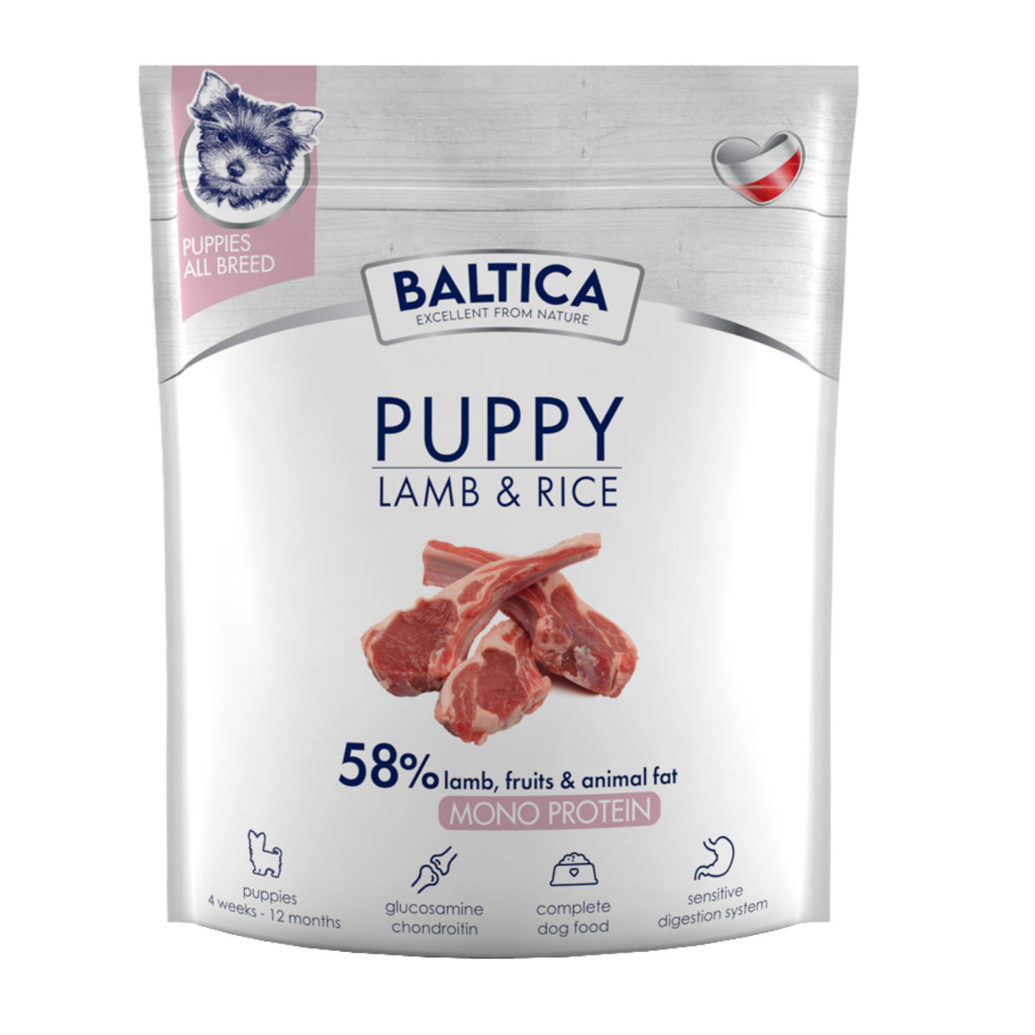 Baltica Puppy Lamb&Rice S/M/L/XL - obrazek 3