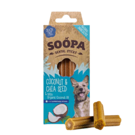 Soopa Dental Stick Coconut & Chia Seed 100g