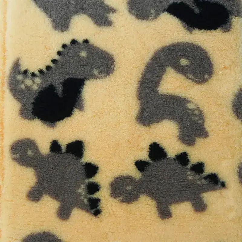 Legowisko DRY BED 28mm antypoślizgowe beżowe w dinozaury - obrazek 2