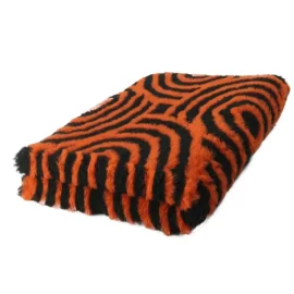 Legowisko DRY BED 28mm antypoślizgowe czarne w pomarańczowe koła