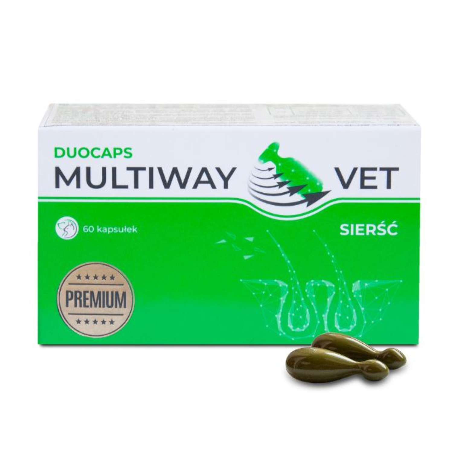 Multiway Vet Duocaps Skóra i Sierść 60kap. - obrazek 2