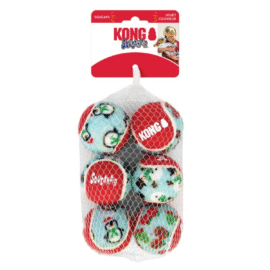 Kong Holiday Christmas SqueakAir Ball 6szt