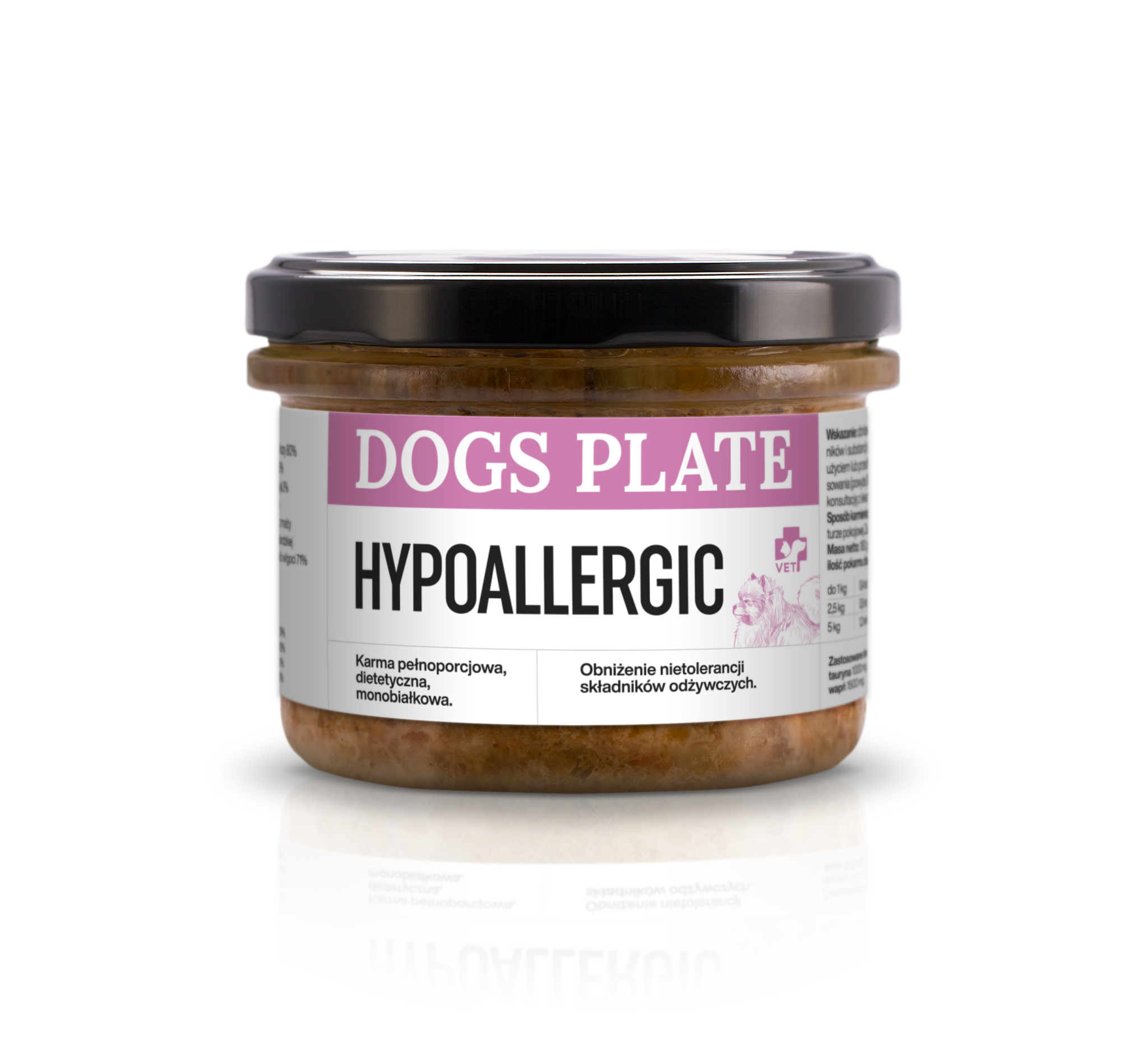 Dogs Plate Vet Hypoallergic dla psów z alergią pokarmową - obrazek 2