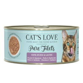 CAT'S LOVE FIlet Pur Lachs Huhn - filety z łososia i kurczaka 100g