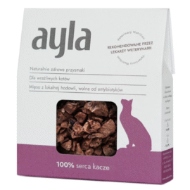 Ayla Liofilizowane Serca Kacze Dla Kota 28g