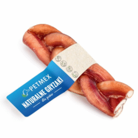 Petmex Naturalny Gryzak Penis Wołowy Warkocz 10cm