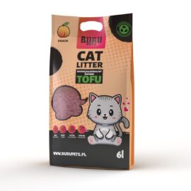 Żwirek z Tofu Biodegradowalny 2,5kg/6L Brzoskwinia