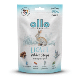 Ollo Air-Dried Light Rabbit Strips - Funkjonalne 80g