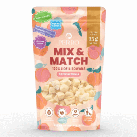 Perro MIX & MATCH Brzoskwinia Przysmaki Liofilizowane 15g