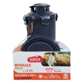 Zolux Bivouak Bidon 2in1 Z Miskami kol. Niebieski