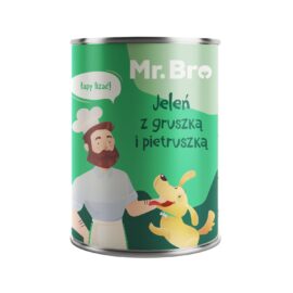 Mr. Bro Jeleń z Gruszką i pietruszką 400g - Monoproteinowa