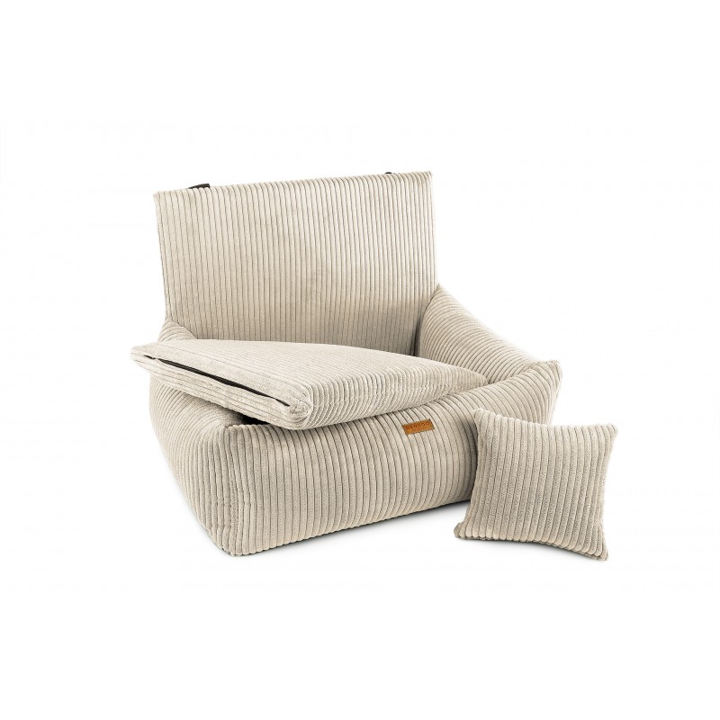Denzoo Fotelik samochodowy Beżowy - Milano Beige - obrazek 2