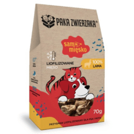 Paka Zwierzaka Samo Mięsko Liofilizowana Lama 70g