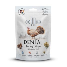 Ollo Air-Dried Dental Turkey Strips- Przysmaki Dental 80g