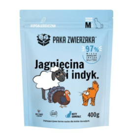 Paka Zwierzaka Karma Dla Kota Jagnięcina Indyk M