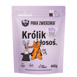Paka Zwierzaka Sucha Karma Dla Kota Królik Łosoś M