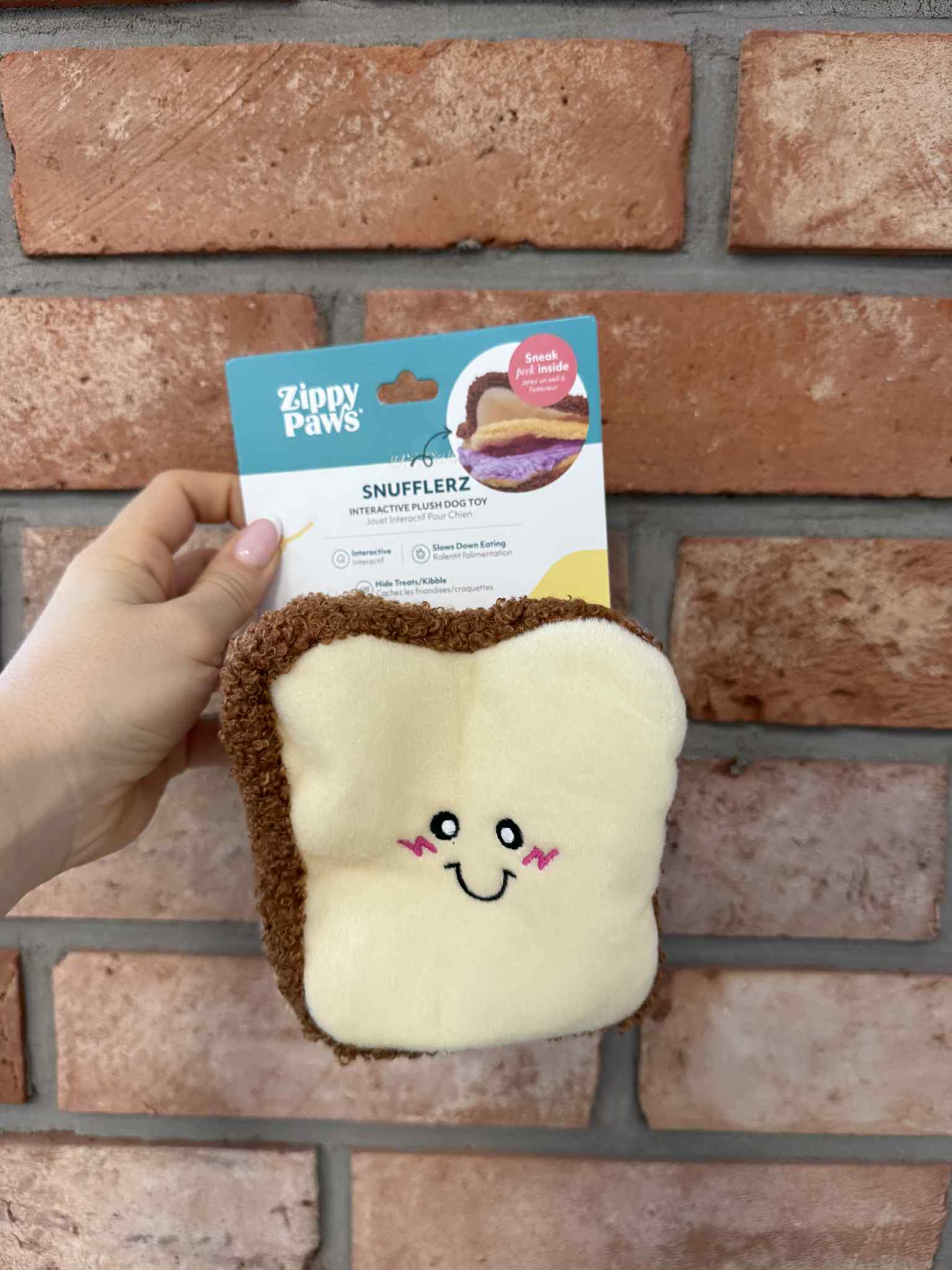 ZippyPaws mata węchowa Sandwich Snufflerz masło orzechowe z dżemem - obrazek 2