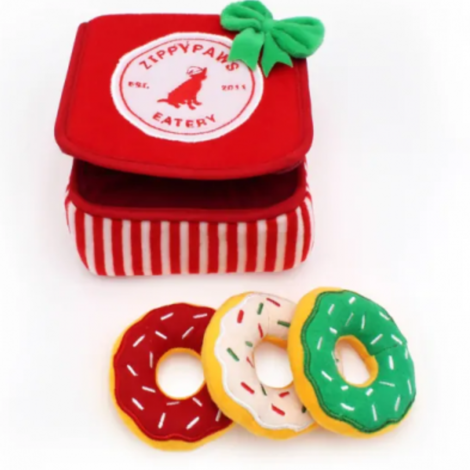 ZippyPaws Pluszowa Norka Donuty Świąteczne - obrazek 2