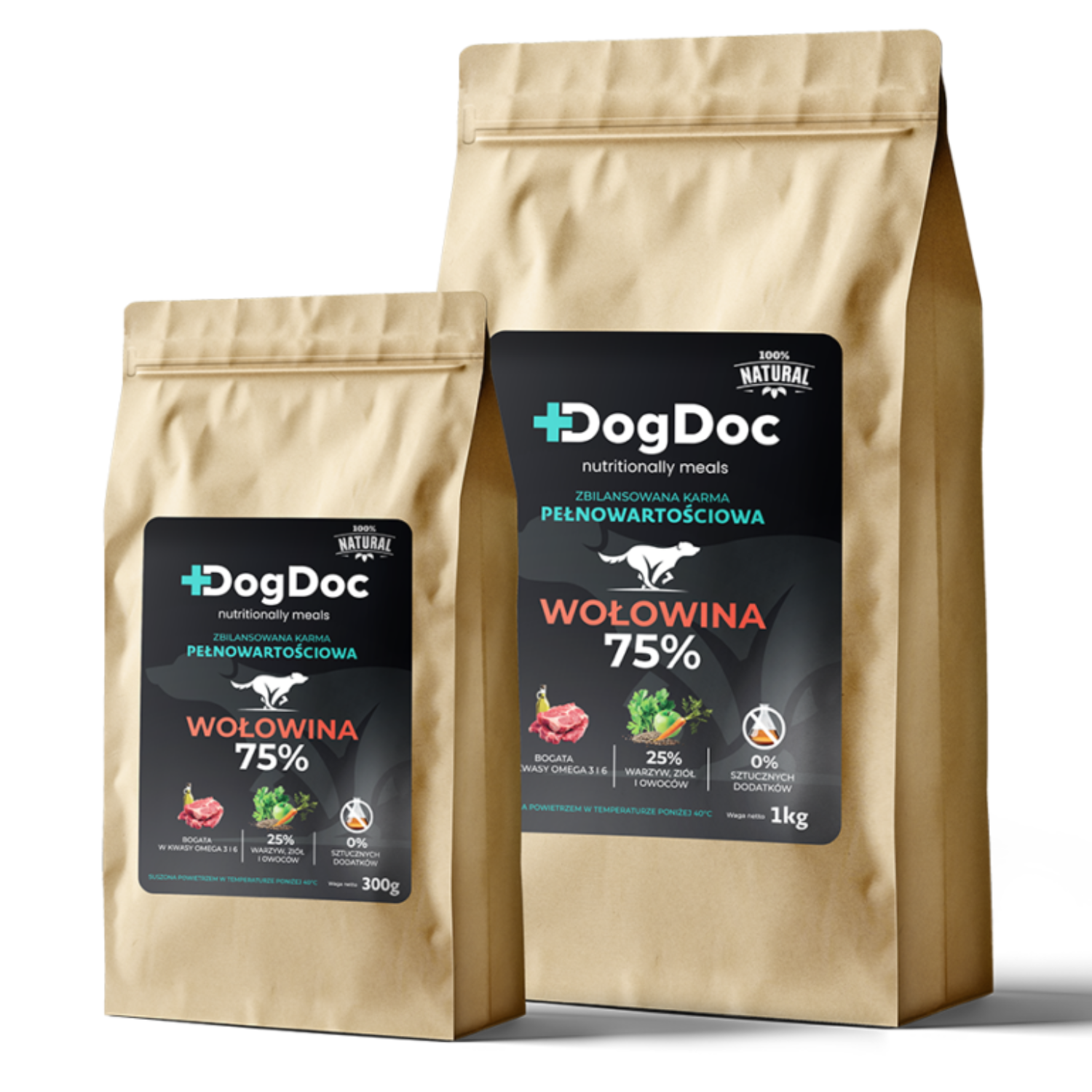 DogDoc Karma Dla Psa Wołowina Z Warzywami - obrazek 3