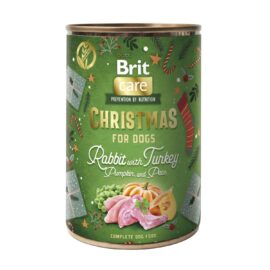 Brit Christmas Dog Rabbit with Turkey, Pumpkin and Peas – Królik 400g