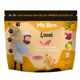 Mr. Bro monoproteinowa Sucha Karma Dla Psów Dorosłych Z Łososiem