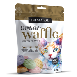 Dr Malou Liofilizowane Wafle Mięsne Dla kotów Mix 60g