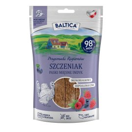 Baltica Mięsne Paski Szczeniak z indykiem dla psa 90g