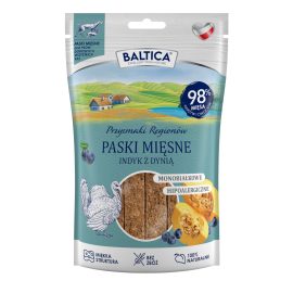 Baltica Mięsne Paski z indyka dla psa z dynią i borówką 90g