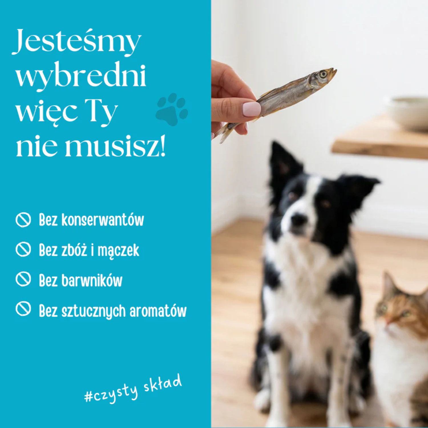 Dr Malou 100% Kapelan liofilizowany dla psa i kota 80g - obrazek 5