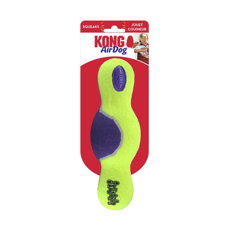 Kong AirDog Squeaker – piłka do aportu dla psa M