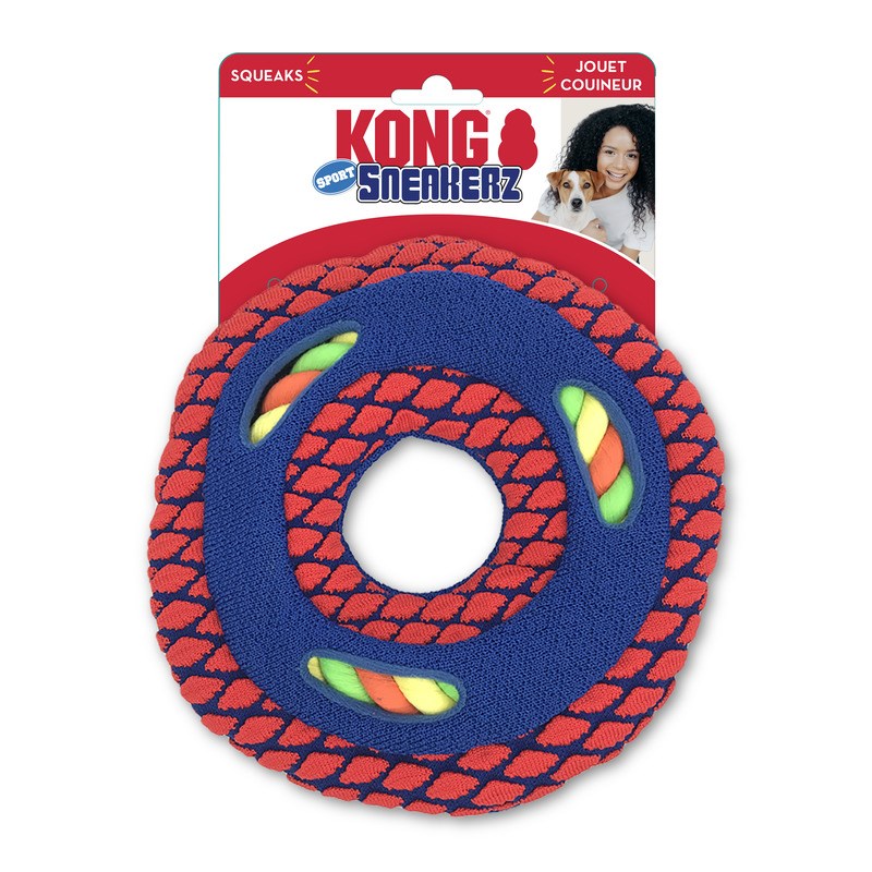 Kong Sneakerz Sport Disc – szarpak ze sznura dla psa