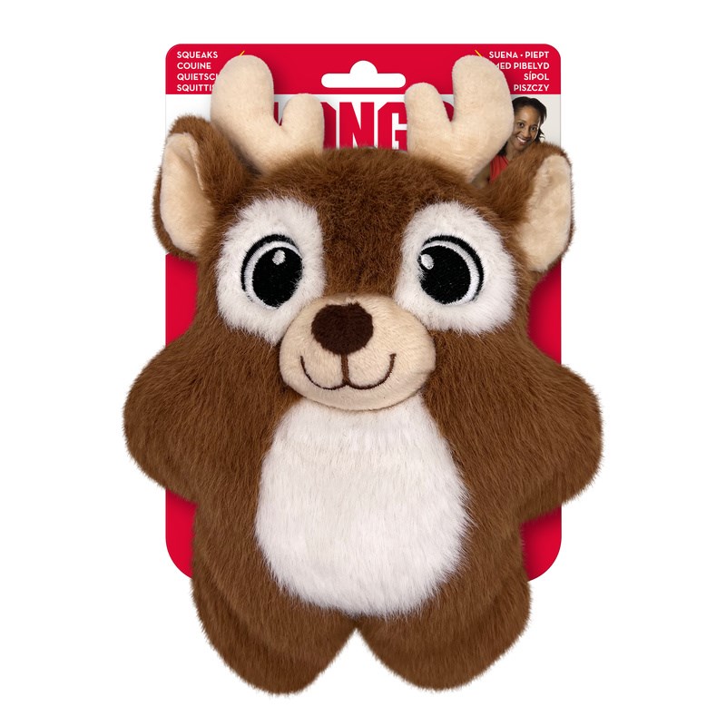 Kong Snuzzles Renifer Holiday – pluszowa zabawka dla psa M
