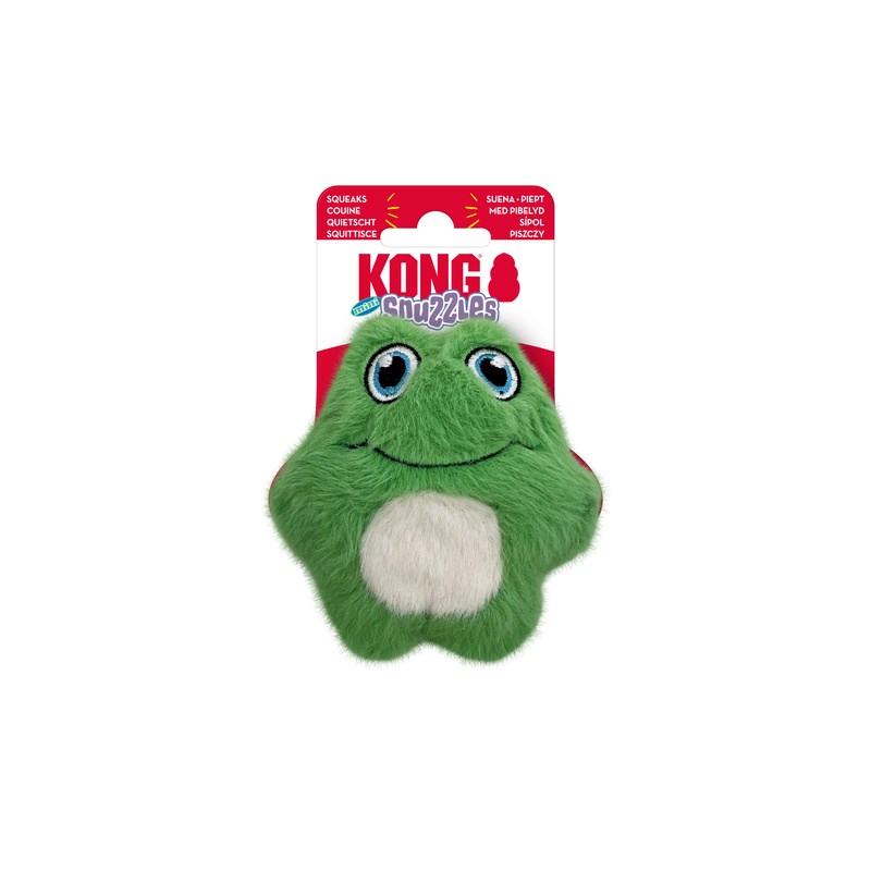 Kong Snuzzles Żaba Mini – pluszowa zabawka dla psa XS